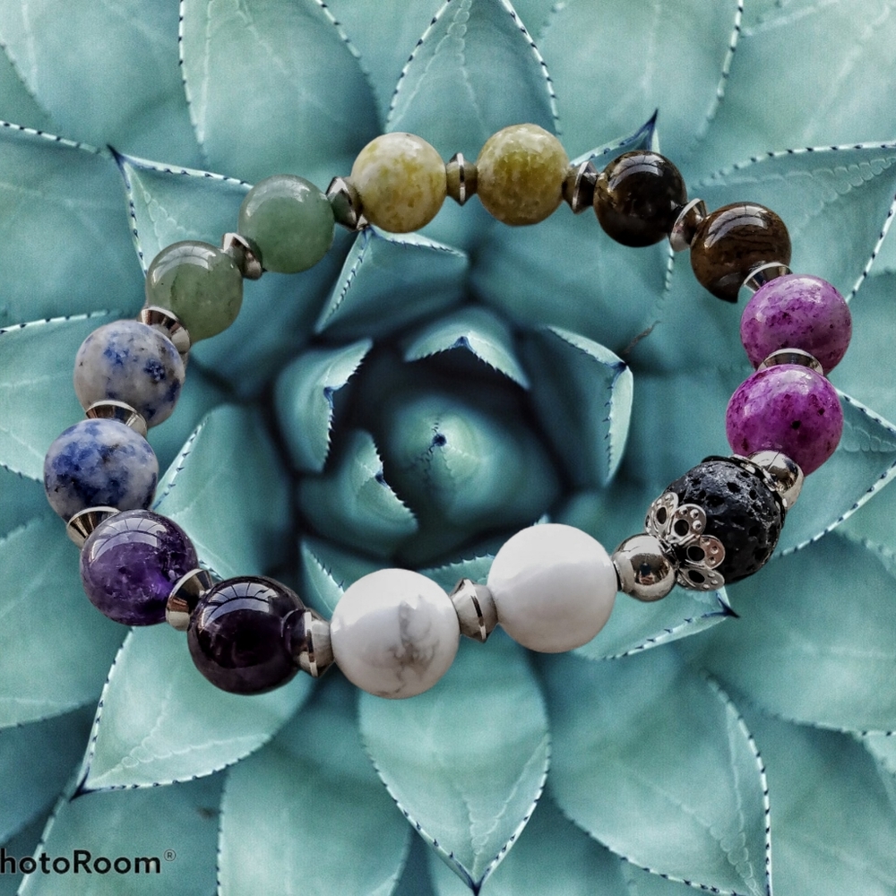 Handmade stone jewelry by Mrs. Miller's Handmade.